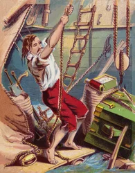Ilustración para Robinson Crusoe